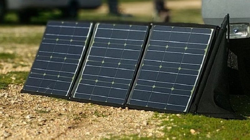 Faltbare 100 W Camping-Solaranlage mit Laderegler