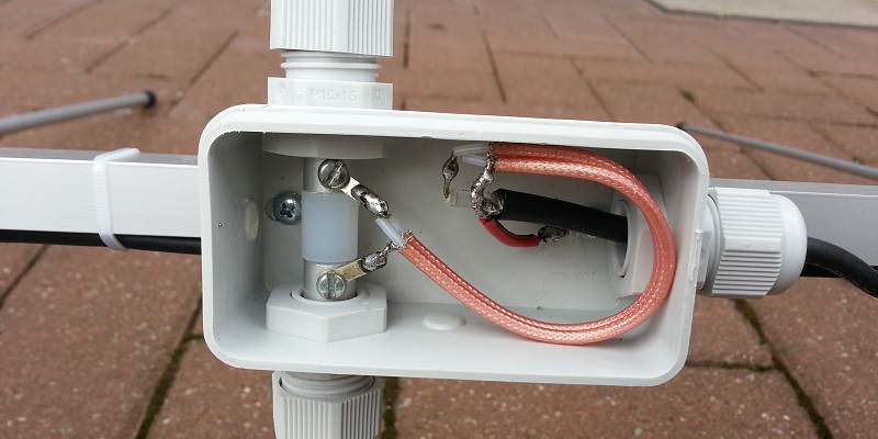 Einspeisung des 70cm-Dipol
