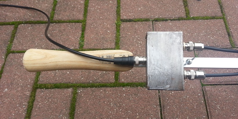 Handgriff aus Holz und Diplexer