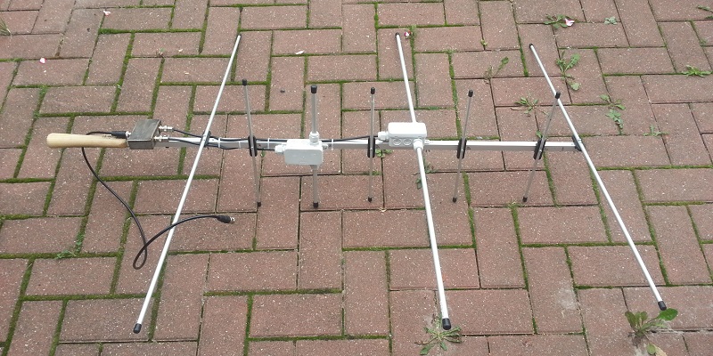 Komplett aufgebaute Antenne