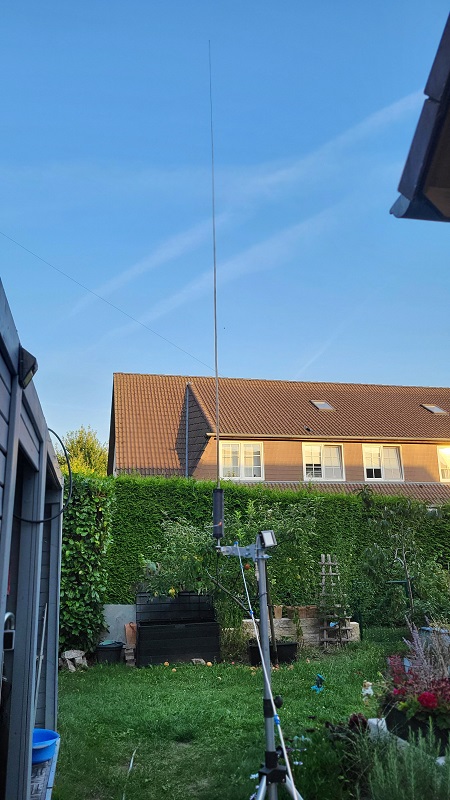 Die Antenne komplett aufgebaut