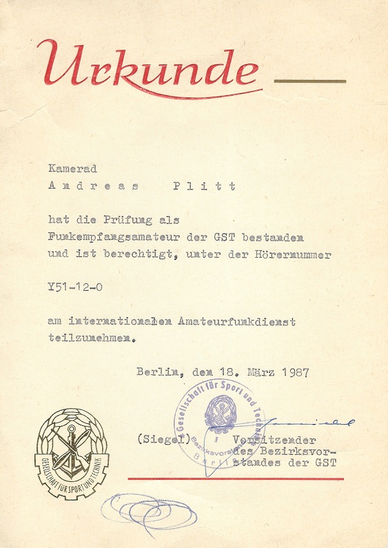 Auf dem Weg zum Funkamateur - die Hörerlizenz.